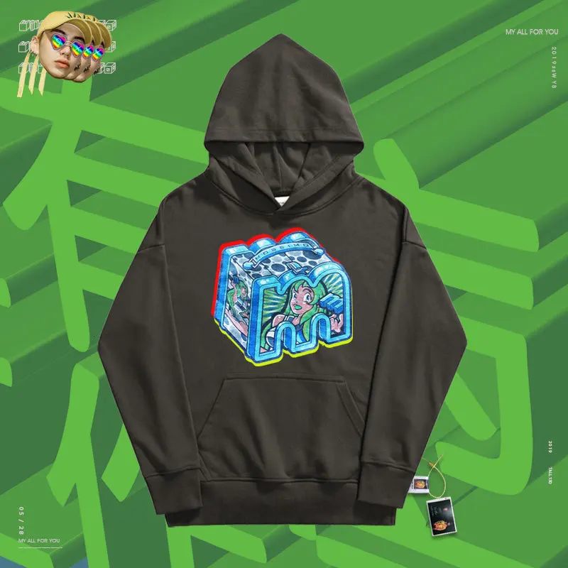 

Sweater bboy rap leisure moletom hoodiesbranded Stickers Print Stickers trend brand pile fabric loose style Casual hoodie