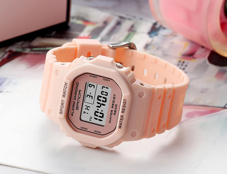 2020 Fashkon New Sanda White Women Sport Watch Matcha Green Waterproof Ladies Jelly Digital Watches Reloj Mujer Relogio Feminino