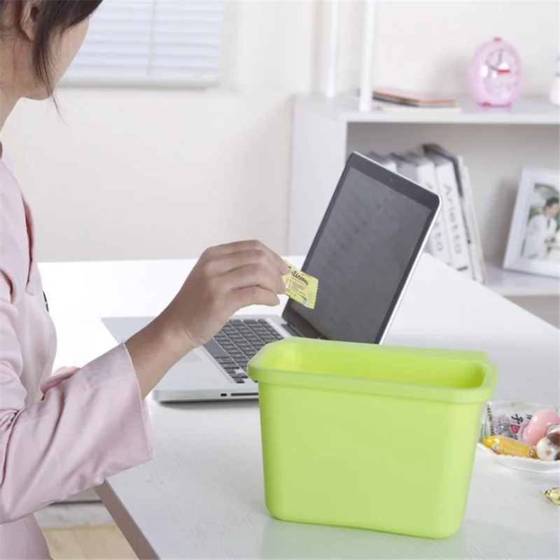 1pcs Creative multi-function can hang kitchen desktop trash can, easy to clean garbage bag kitchen tool assistant zero waste