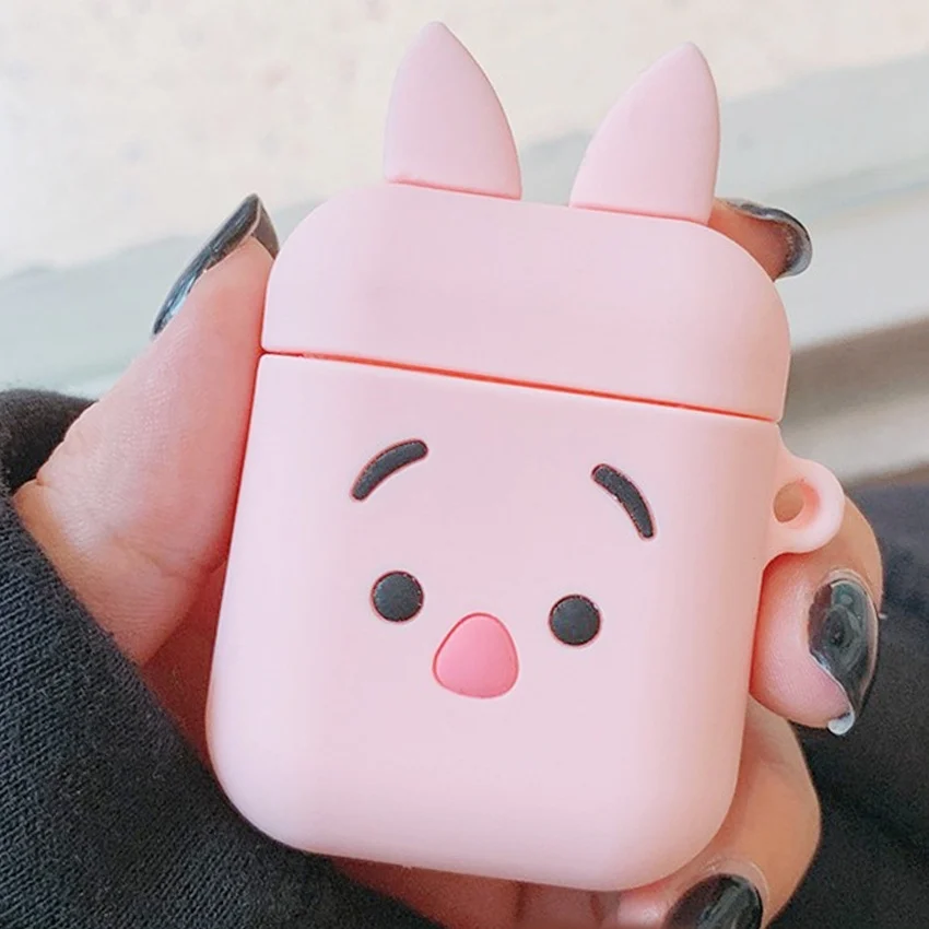A2 Чехол для AirPods, милый мультяшный защитный чехол, беспроводной чехол для наушников Air pods 2, чехол для наушников с брелоком/кольцом, чехол - Цвет: A2