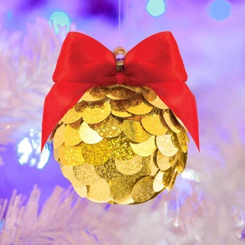 

A set for creativity. Creating a new year's ball with sequins, gold