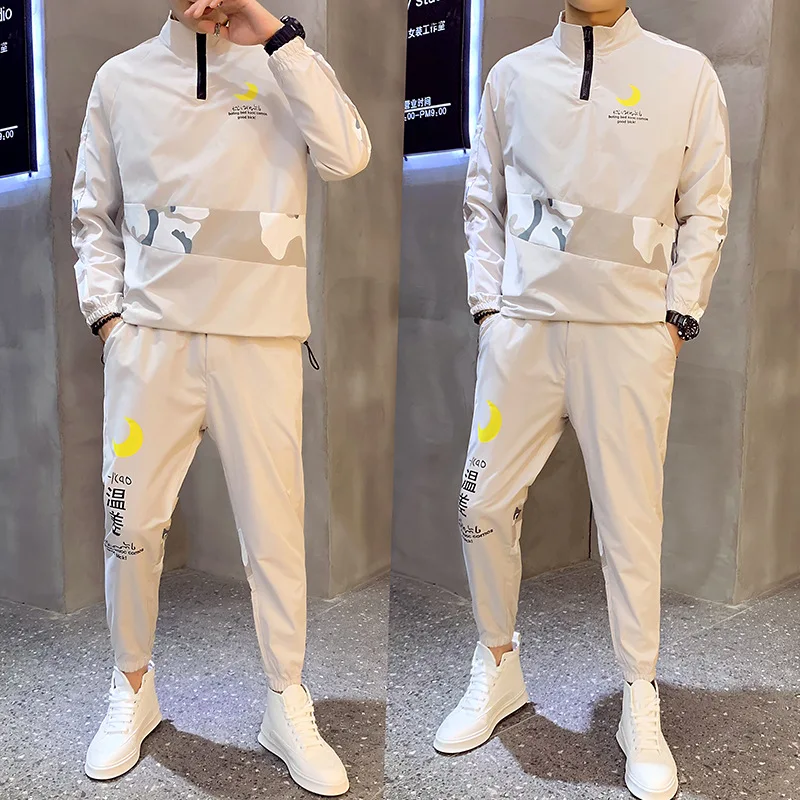

Autumn Leisure Suit Popular Brand Long-sleeve Sweater Set Men's Korean-style Sports Men'S Wear Two Piece Set New