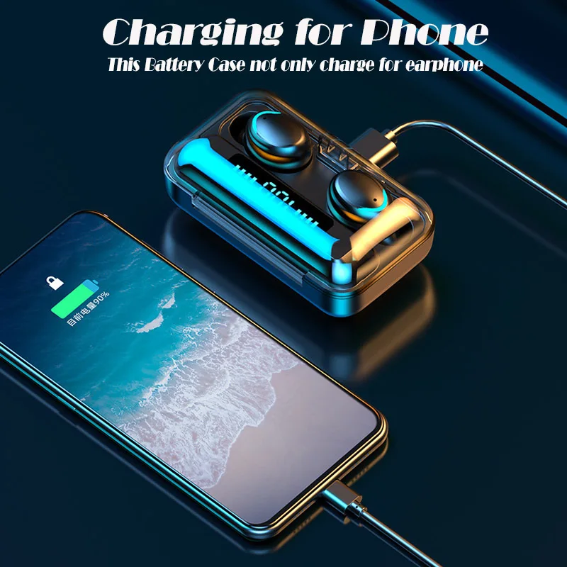 Bluetooth Wireless Headphones with Mic Sports TWS in ear Earphones Touch Control Headsets gamer Earbuds for huawei iphone samsun