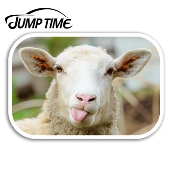

Jump Time Funny Sheep Vinyl Stickers Farm Joke Sticker Laptop Luggage Car Assessoires Window Decals Car Wrap DIY