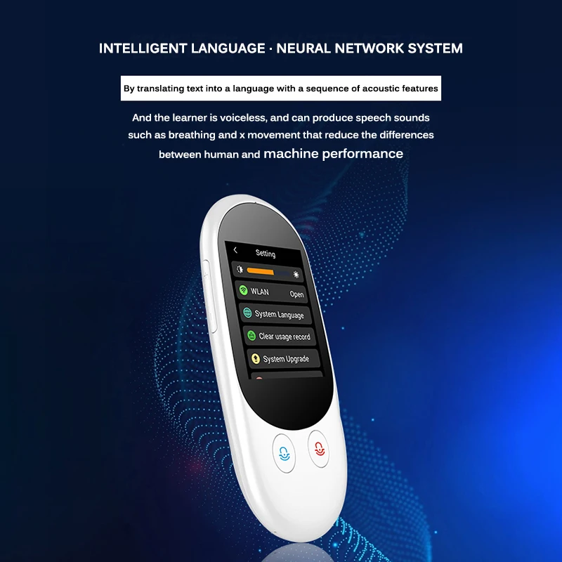 Portable WIFI Intelligent Global Voice Translator RealTime Multilanguage Interpreter Communication facilitation USB rechargeable
