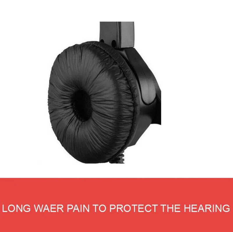 VH500D RJ9 Bilateral Headphone Hands Free Call Center Noise Cancelling Corded with Adjustable Mic for Telephone Set