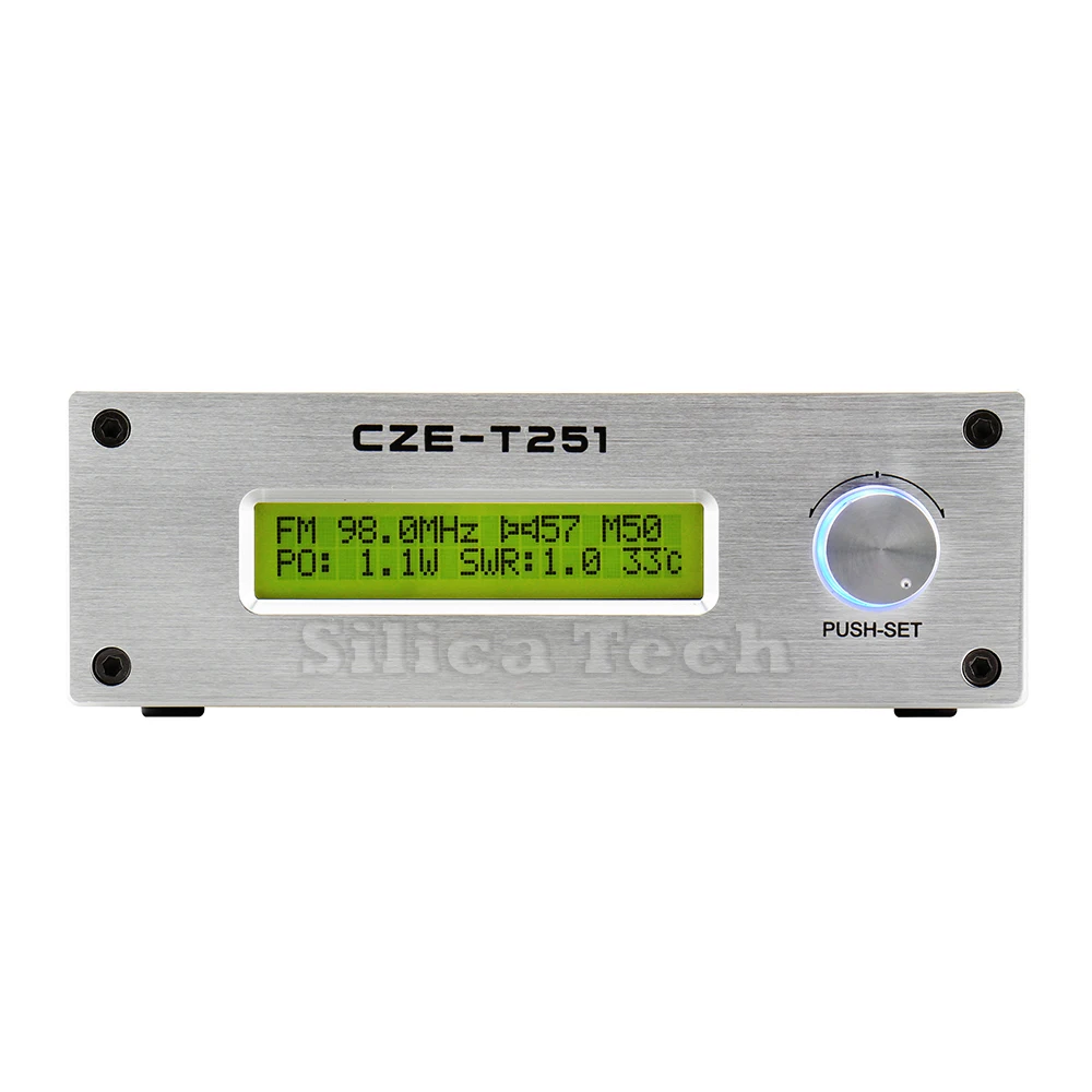 25W FM Transmitter – CZE-T251 Professional Stereo Broadcast Radio With Adjustable Power (0-25W)