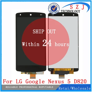 

Black For LG Google Nexus 5 D820 D821 LCD Display Touch Screen with Digitizer Replacement Free shipping