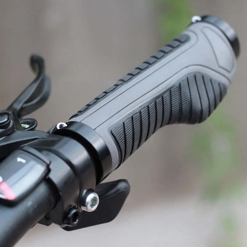 Lock on Handlebar Grips Plugs Bicycle 130mm TPR Parts Spare Accessories