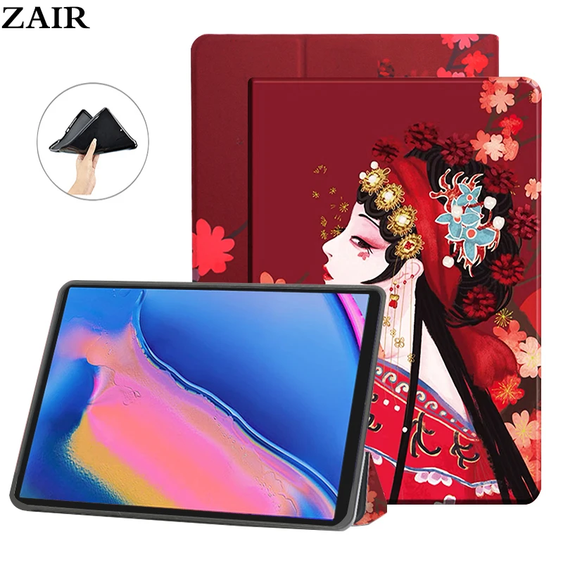 Painted Case For Samsung Galaxy Tab A 8.0 2019 P200 P205 SM-P200 SM-P205 with S Pen Cases Soft Silicone TPU Back Tablet Cover | Компьютеры