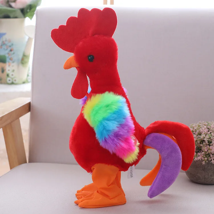 

Electric Walking Singing Parroting-Recording Will Trill Little Cock Doll