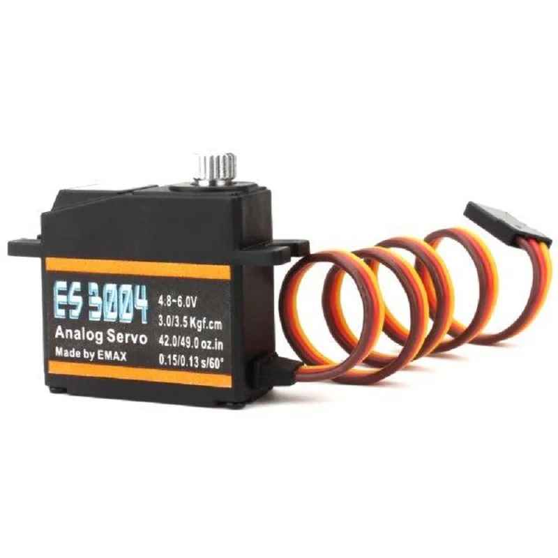 EMAX ES3004 17g 3 5 кг 0.13sec 23T Металлическая Шестерня Аналоговый сервопривод для