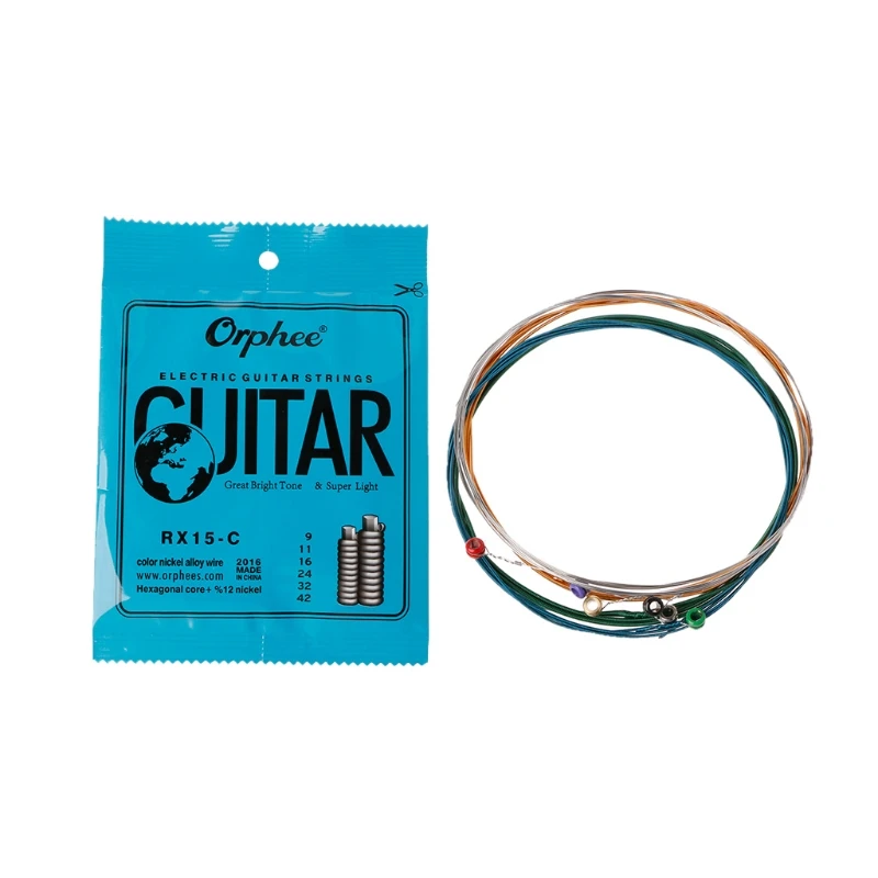 

6pcs Orphee RX15-C 009-042 Inch For Electric Guitar Strings Steel String