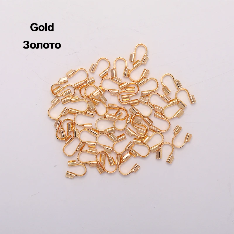 100pcs/lot 4.5x4mm Wire Protectors Wire Guard Guardian Protectors loops U  Shape Accessories Clasps Connector For Jewelry Making - AliExpress