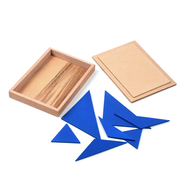 Baby Toy Montessori Constructive Triangles With 5 Boxes for Early Childhood Education Preschool Training Learning Toys