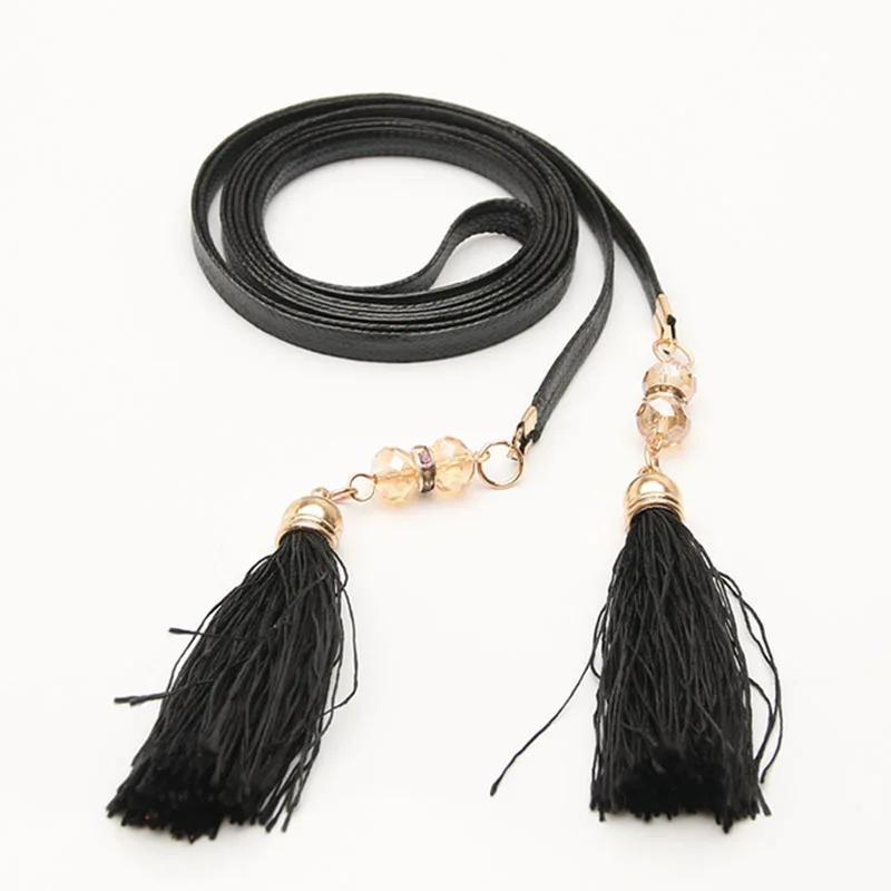 2019-New-Thin-Black-PU-Leather-Belt-Waistband-Women-Long-Dress-Strap-Tassel-Fringe-Rope-Chain.jpg_640x640 (2)