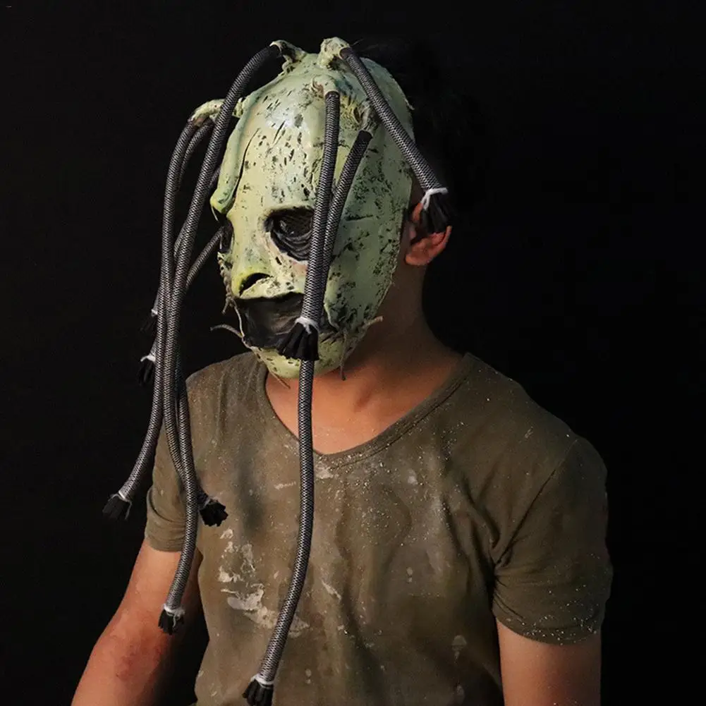 1 шт. маска Slipknot Horror Latex Grimace Tree маска монстра реалистичный косплей реквизит для Хэллоуина Костюм для вечеринки ужасная маска поставки