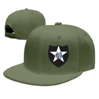 

Adjustable Baseball Hat Flat Brim Hat Unisex/Men/Women - U.S. Army 2nd Infantry Division