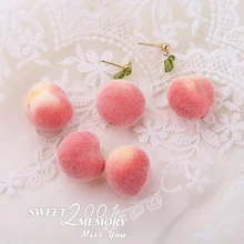20mm 10Pcs/lot Simulation peach cute foam Charms For DIY Fashion Drop Earrings Jewelry Making Finding Accessories 20mm 10Pcs/lot Simulation peach cute foam Charms For DIY Fashion Drop Earrings Jewelry Making Finding Accessories