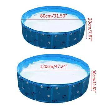 

Foldable PVC Pet Pool Collapsible Dog Swimming Bathing Tub Portable Cat Bathtub A69E
