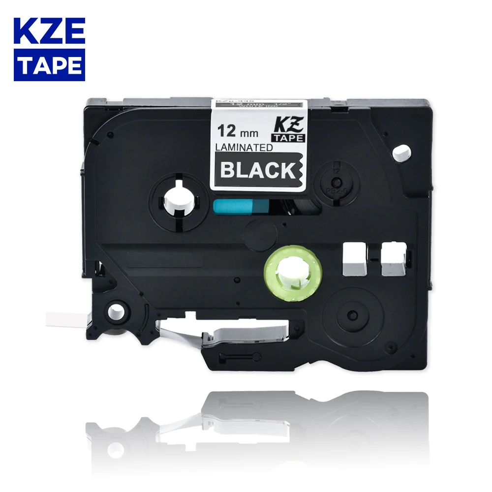 2x Rubans D'étiqueteuses Compatibles Avec Brother Tze335 Tze 335 Pour