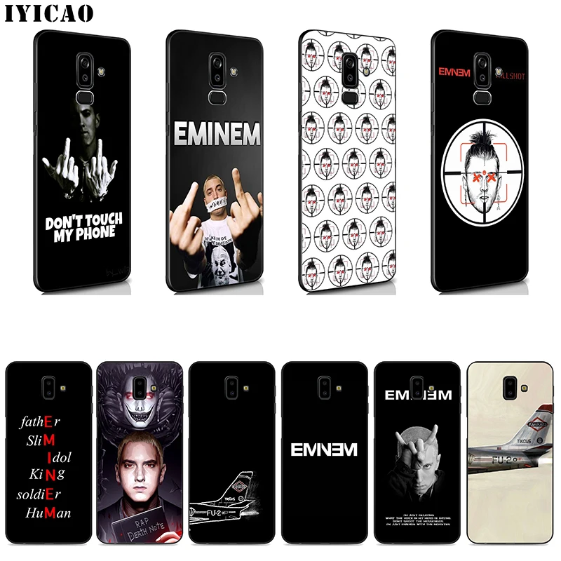 Мягкий чехол Eminem 8 Mile Rap God для samsung Galaxy J8 J6 J4 A2 Core 2018 Plus Prime |