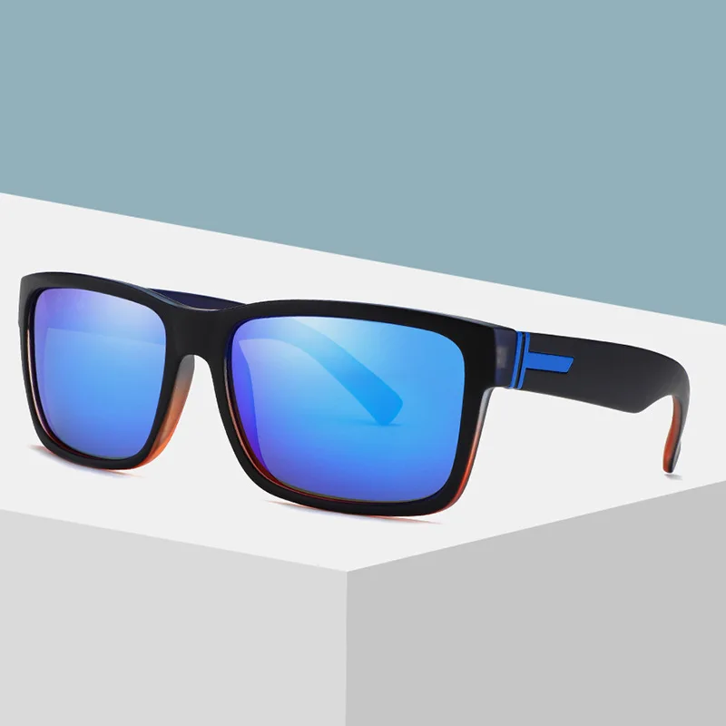 

New men's colorful polarized sunglasses European and American classic gradient color film mirror sunglasses for men and women