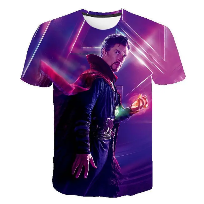 

3d Print T-shirt Doctor Strange Marvel Men T Shirt Moda Masculina Homme Fashions Elasticity Quick-drying Tee Summer Top Joker