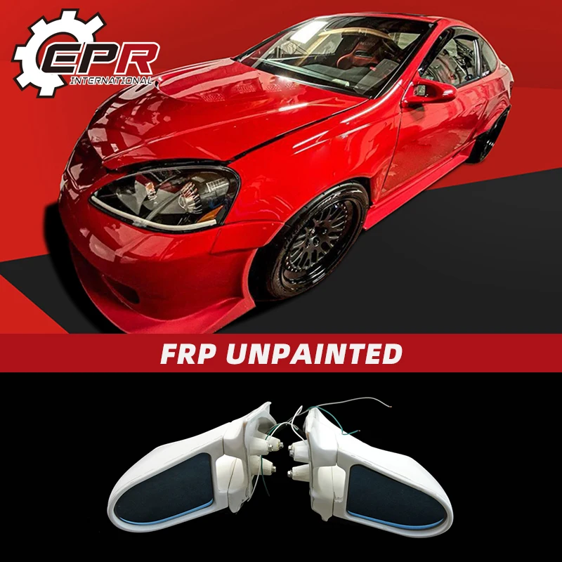 

For Honda 02-06 Integra DC5 Acura RSX Aero GanadorStyle FRP Unpainted RearView Mirror Repalcement Right Hand Drive Vehicle