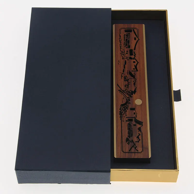 

Ebony openwork incense burner home sandalwood furnace line incense box ebony wood incense burner car incense burner