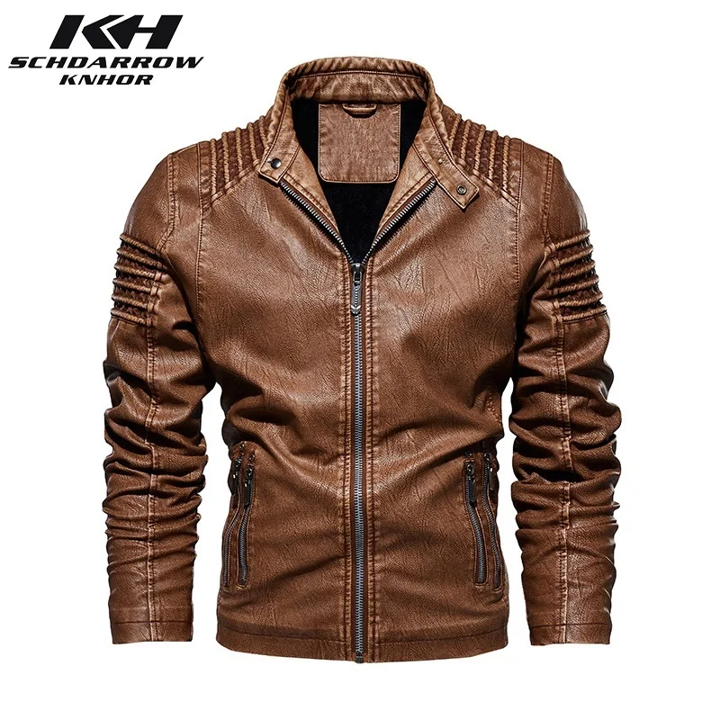 Mens Leather Jackets Autumn Winter Men's Motorcycle PU Leather Jacket Men Vintage Casual Bomber Jacket Male Jaqueta de couro 4XL