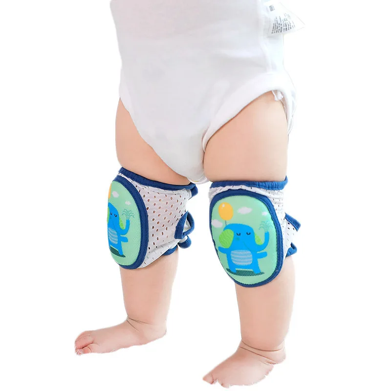 Newborn Baby Knee Pad Toddler Non Slip Leg Warmers Kids Safety Crawling Elbow Cushion Infant Breathable Cute Cartoon Protector