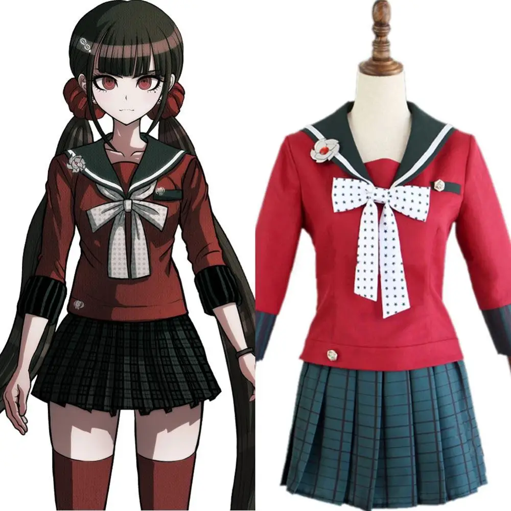 Danganronpa V3 Killing Harmony Косплей Костюм харукава Маки косплей женская школьная форма