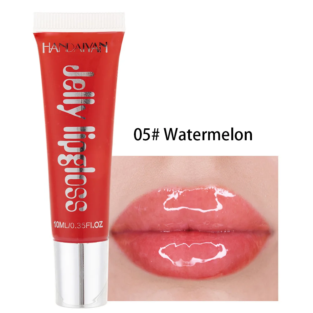 Карамельный цвет Желейный блеск для губ женский питательный Водонепроницаемый Жидкий блеск для губ стойкий сексуальный Уход за губами Косметика для макияжа TSLM1 - Цвет: 05