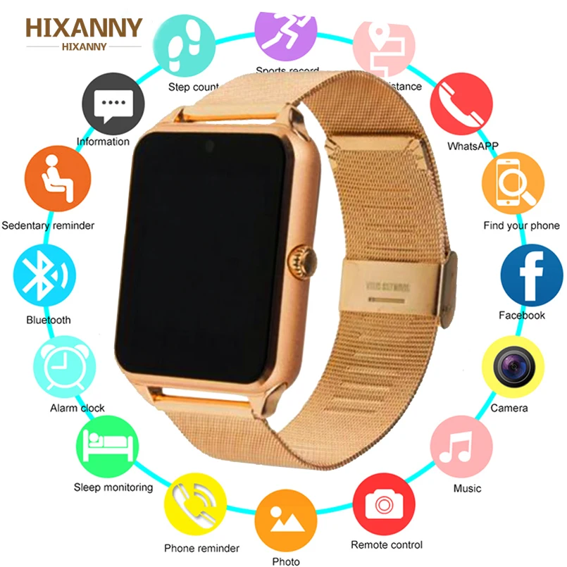 

Smart Watch GT08 Plus Metal Strap Bluetooth Wrist Smartwatch Support Sim TF Card Android&IOS Watch Multi-languages PK S8 Z60