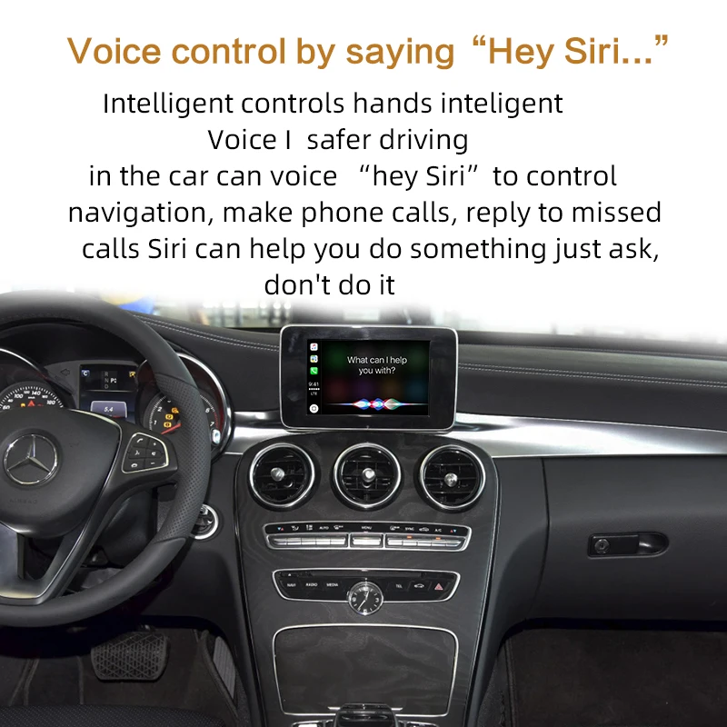 Sinairyu беспроводной Apple Carplay для Mercedes A B C E G CLA GLA GLC S класс автомобиль играть Android Авто/зеркальное отображение- NTG5 W205
