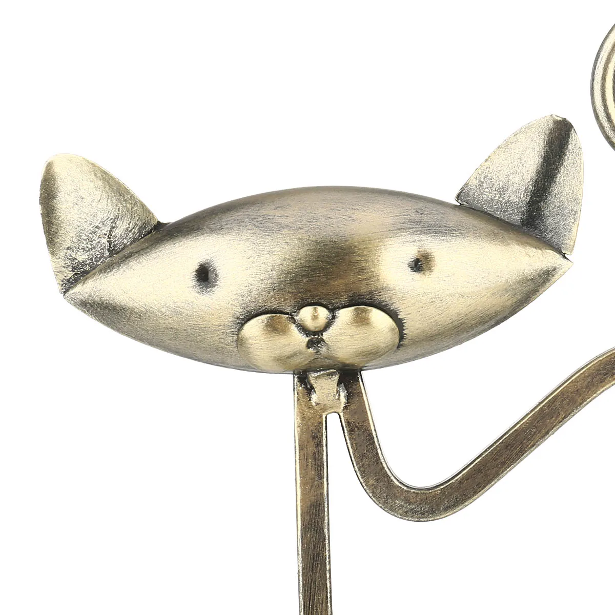 Tooarts статуя кота металлическая скульптура железное искусство Сидящая кошка рукоделие крафт для реквизит для фотографий винтажное украшение для дома с изображением животных фигурка
