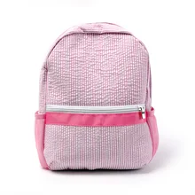 

RTS 2022 Hot Style Kids Seersucker Backpack School Use Bag DOM-102187