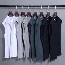 Европейский и американский жилет мужской летний популярный бренд хип-хоп Спортивная Однотонная футболка без рукавов мужские свободные топы