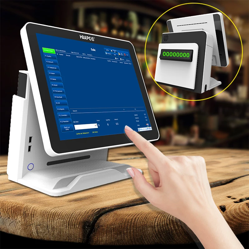 US $279.96 Pos system cash register pos system 15 inch touch screen monitor Display retail pos terminal windows for supermarket hardware