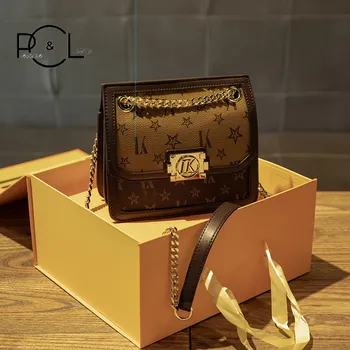 

Women Bag 2020 Genuine Leather Star New Contrast Fashion Designer Luxury New Handbags Crossbody Messenger Shoulder Bag