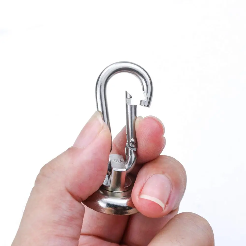 D32MM 110lbs Swing Magnetic Hooks Heavy Duty Neodymium Magnet Hooks,for Your Refrigerator and Other Magnetic Surfaces,Pack of 6