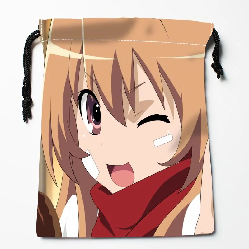 Новое поступление Toradora Сумки на шнурке заказ сумки с принтом для хранения размер