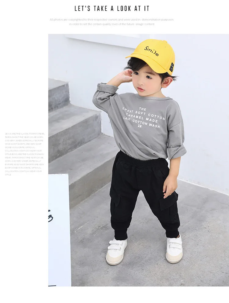 Kids Pants Sport Trousers Boys Cargo Trousers Big Pockets Cotton Autumn Winter Baby Girls Casual Pants Children Expedition