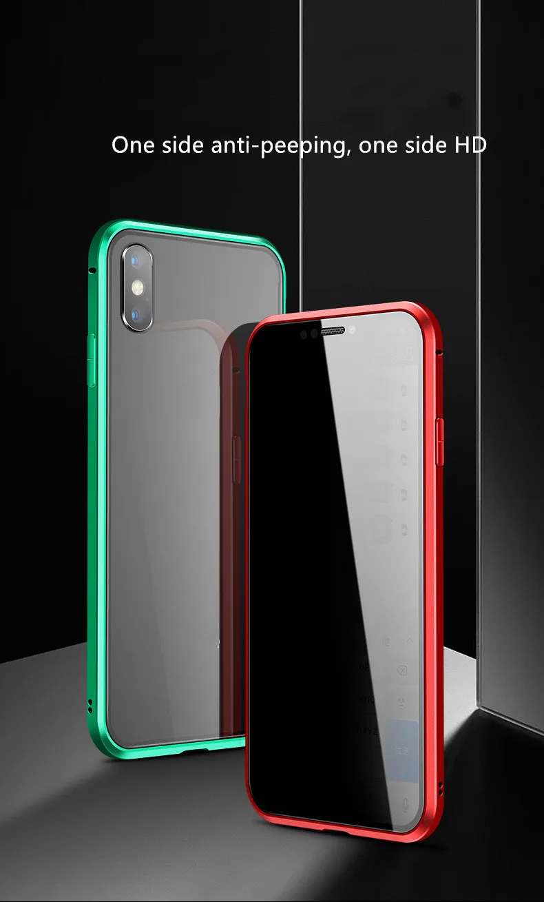 Huawei P30 Lite анти-пип двойное стекло в рамке мобильный телефон оболочки все включено металлическая рамка Магнитный чехол для телефона