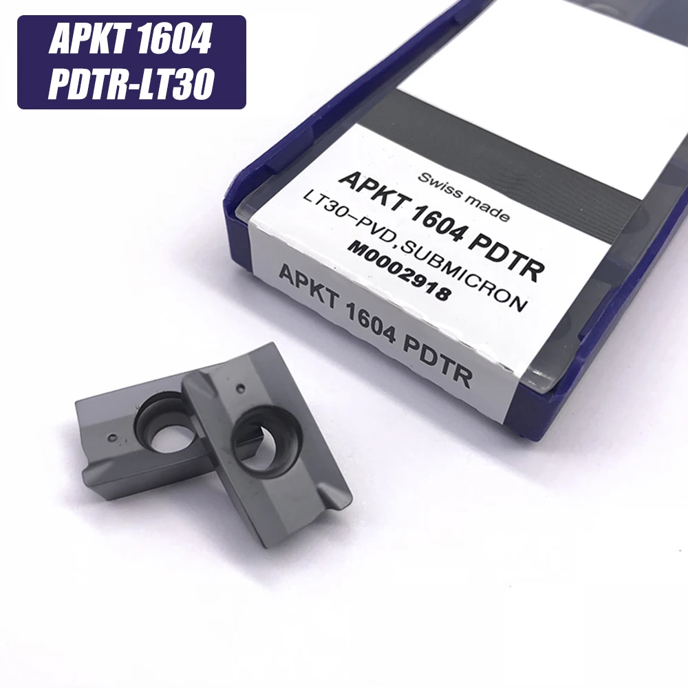 

10PCS APKT1604PDTR LT30 Milling cutter Tools APKT1604 Slotting Shoulder Carbide insert CNC Machining center Precision Tool