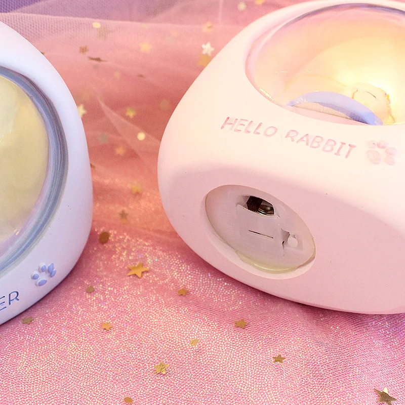 Мультяшный милый кролик светодиодный детский ночник светильник из смолы