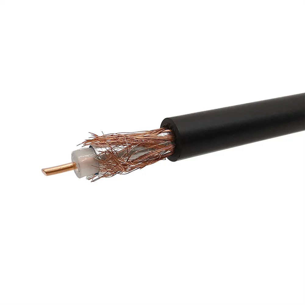 RG58 RG58U коаксиальный кабель РЧ провод черный RG58/AU из чистой меди кабель|cable wire|wire