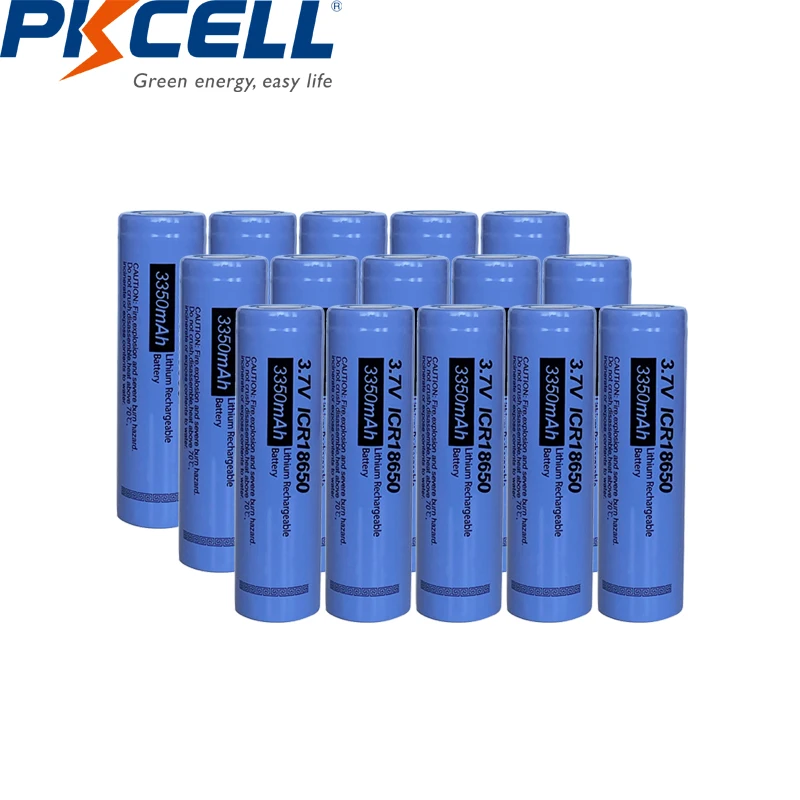 Аккумуляторные литий-ионные батареи PKCELL ICR18650 3 7 в 18650 мАч 15 шт. | Электроника
