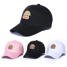 Лидер продаж, модные стильные кепки с гамбургером, розовые, белые бейсболки, модная мужская повседневная Кепка в стиле хип-хоп, летняя кепка от солнца, женская мужская шапка